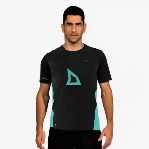 Camiseta Técnica Manga Corta de Pádel Hombre - Kuikma Pts Pro Maxi Sánchez