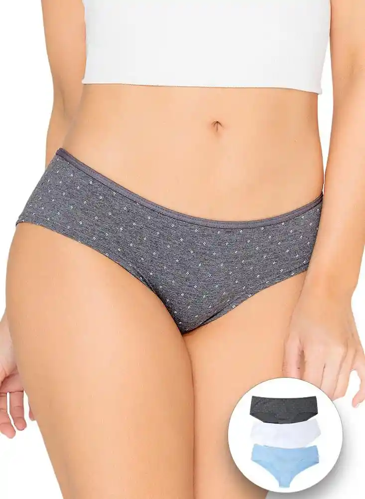 Cachetero Pack X3 L-azulclaro