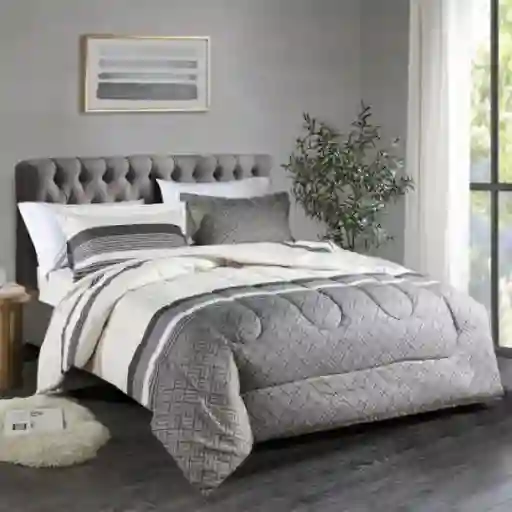 Expressions Comforter Estampado Para Cama Doble (200 X 230 Cm). Incluye: 2 Fundas 50 X 70 Cm + 5 Cm. Marca: . Sku 209201