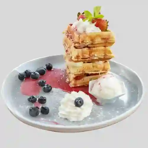 Waffle de Frutos Rojos