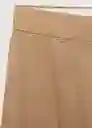 Pantalón Malta Camel Talla 36 Mujer Mango
