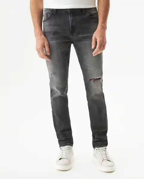 Jean Skinny Fit-Rider Gris Grafito Ultraoscuro 34/32 Chevignon