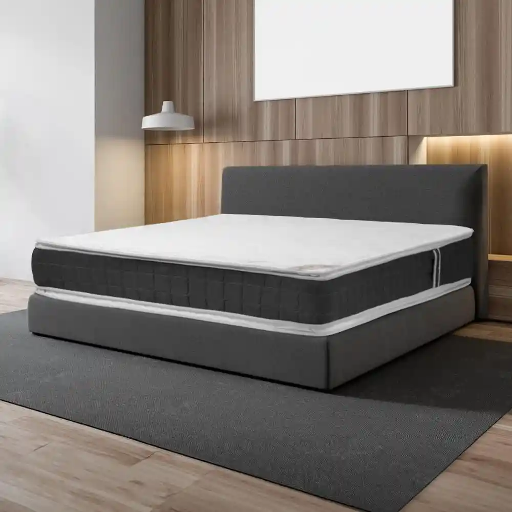 Colchón Spring Doble (140 X 190 Cm) Best Doble Pillow Resortado Semisuave