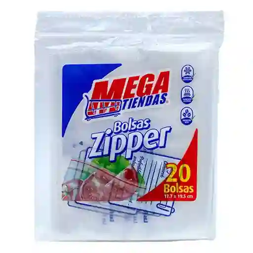 Zipper Bolsas Mega Tiendas X 20 Unidades