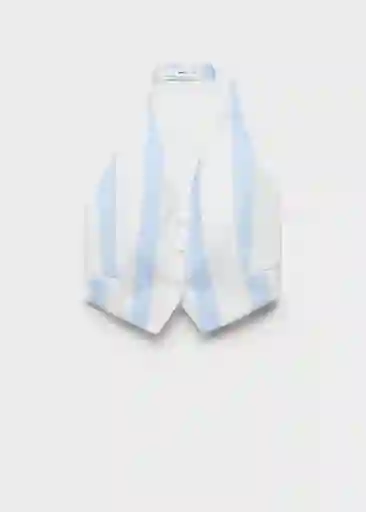 Top Dulce Celeste Talla S Mujer Mango