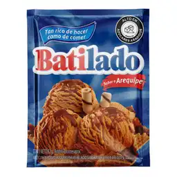 Batilado Mezcla en Polvo para Preparar Helado Sabor Arequipe