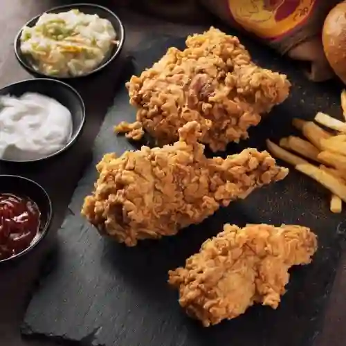 2 Presas Pollo Broaster
