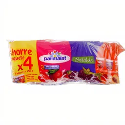 Parmalat Yogurt en Vaso Sabores Surtidos 4 Pack