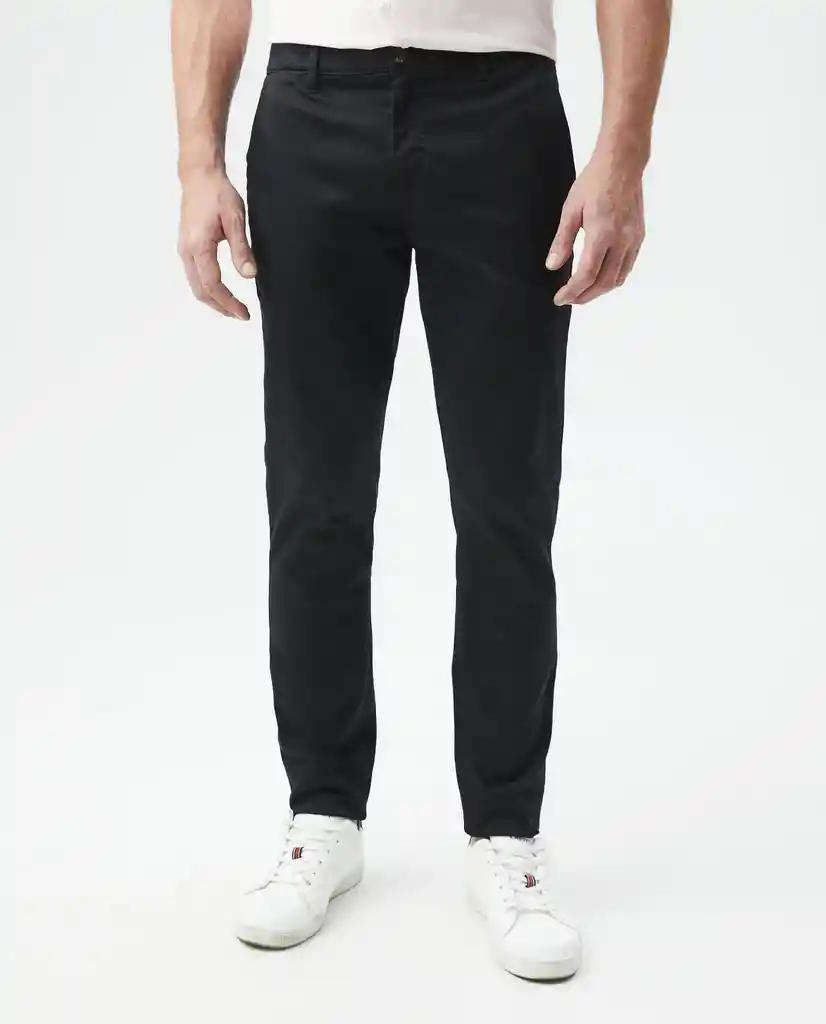 Pantalon Khakis Rocket Negro Sombrío Ultraoscuro Talla 38 Hombre Chevignon