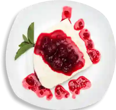 Cuajada con Dulce de Frutos Rojos