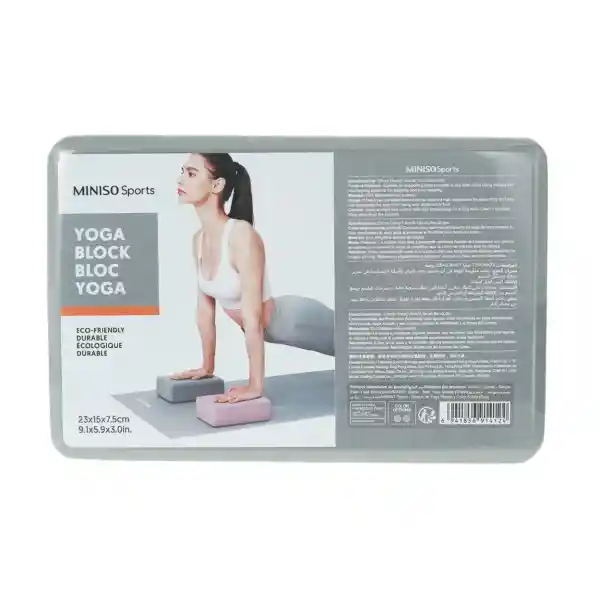 Bloque de Yoga Simple y Liso Gris Miniso Sports Miniso