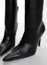 Bota Nille Negro Talla 39 Mujer Mango