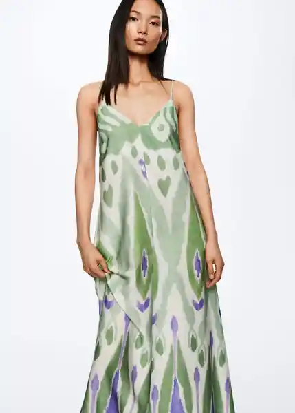 Vestido Carry3 Verde Talla Xs Mujer Mango