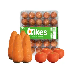 Combo Kikes Amor Que Alimenta Huevos AA Rojos L + Tomate Chonto