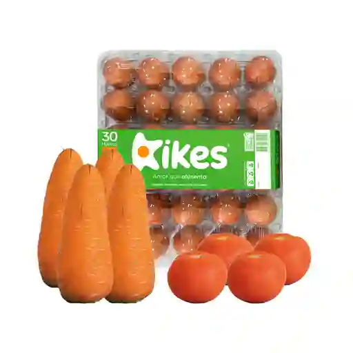 Combo Kikes Amor Que Alimenta Huevos AA Rojos L + Tomate Chonto