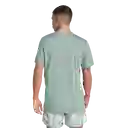 Adidas Camiseta Manga Corta Run it Bl Tee M Hombre Verde Talla L