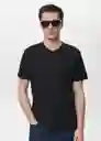 Camiseta Chelsea Negro Talla L Hombre Mango