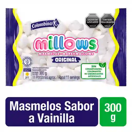 Millows Masmelos Original Sabor a Vainilla