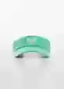 Gorra Mtcvis Verde Talla 99 Mujer Mango