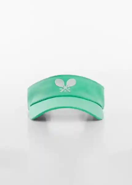 Gorra Mtcvis Verde Talla 99 Mujer Mango