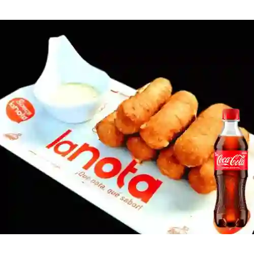 Combo Tequeños X7 Queso + Coca Cola Original 400 ml