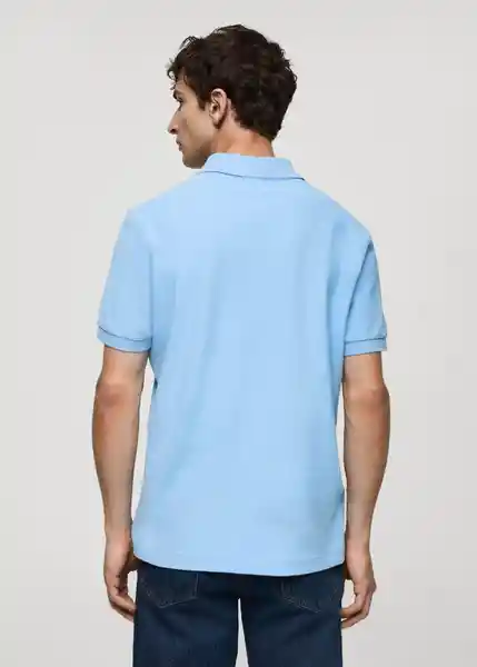 Camisa Polo Rea Porcelana Talla XL Hombre Mango