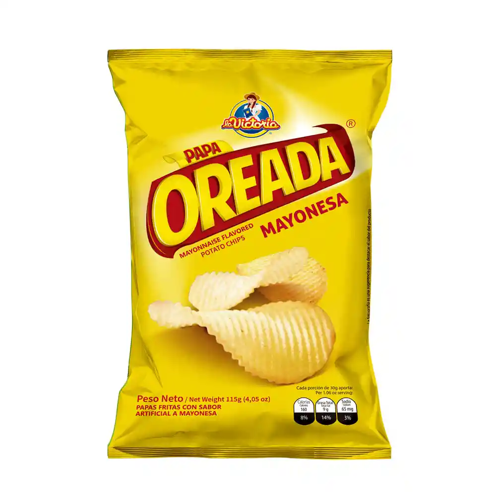 La Victoria Papas Fritas Oreada Sabor a Mayonesa