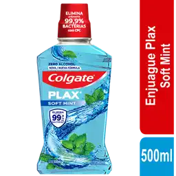 Colgate Enjuague Bucal Plax Soft Mint 500 mL