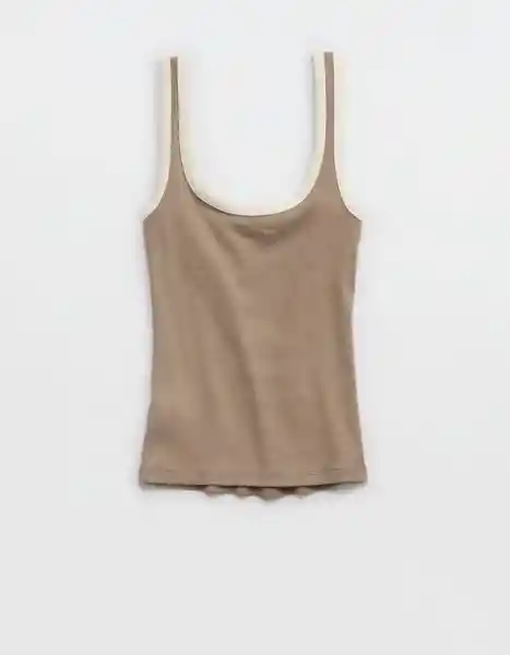 Camiseta Aerie Beige Talla Medium 3930676 American Eagle
