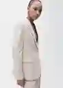 Blazer Americana Lou Nude Talla XS Mujer Mango