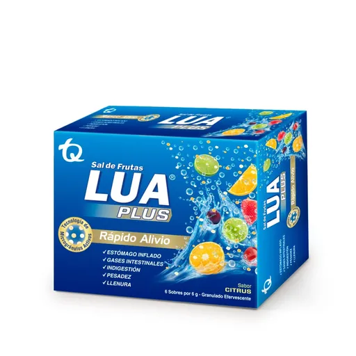 Sal De Frutas Lua Plus Anti Acido En Polvo Efervescente
