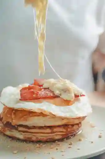 Pancake de Tocineta y Queso