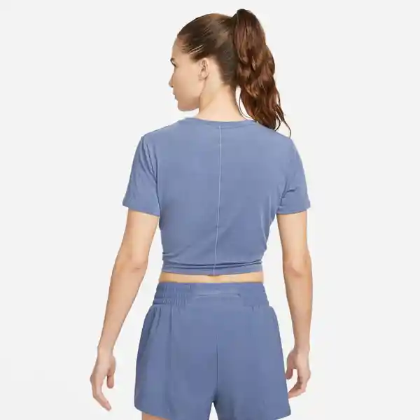 Nike Camiseta W One Luxe Df Ss Std Tw Tp Mujer Azul Talla XS