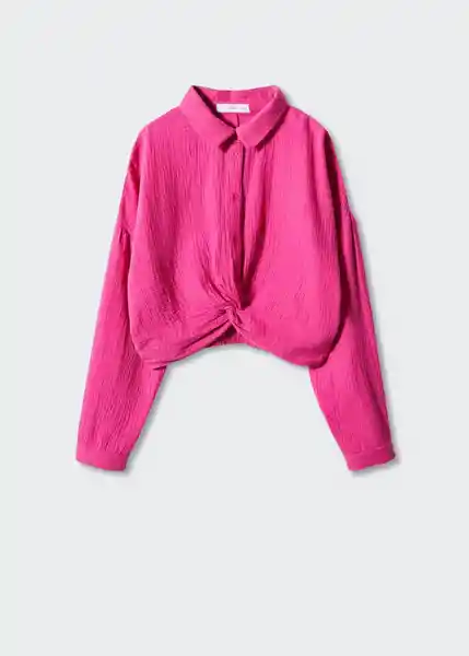 Camisa Bambú Fucsia Talla XL Mujer Mango