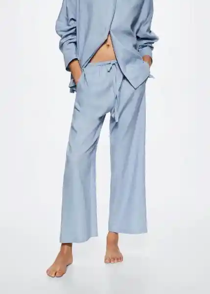 Pantalón Pijama Garbi-I Azul Talla L Mujer Mango