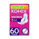 Toallas Higiénicas Femeninas Kotex Discreta Lleve 60 Und