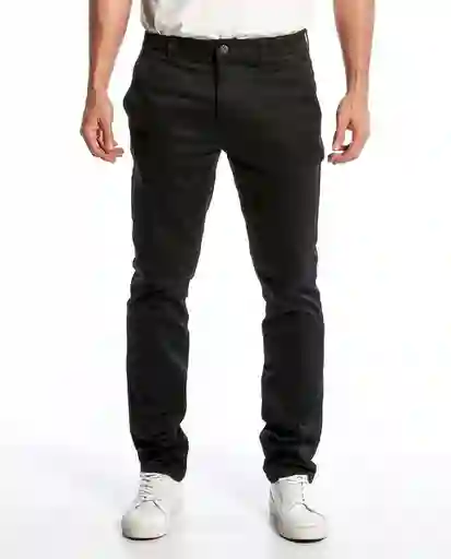 Pantalon Khakis Rocket Negro Talla 28 Hombre Chevignon