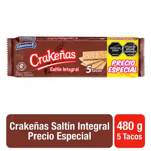 Crakeñas Saltin Integral Taco 6pack