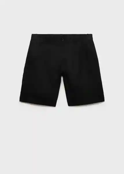 Bermuda Carp Negro Talla 44 Hombre Mango