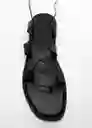 Sandalias Maraca Negro Talla 41 Mujer Mango