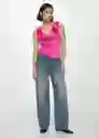 Top Popli Fucsia Talla S Mujer Mango