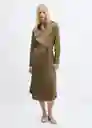 Vestido Jana Khaki Talla 24 Mujer Mango