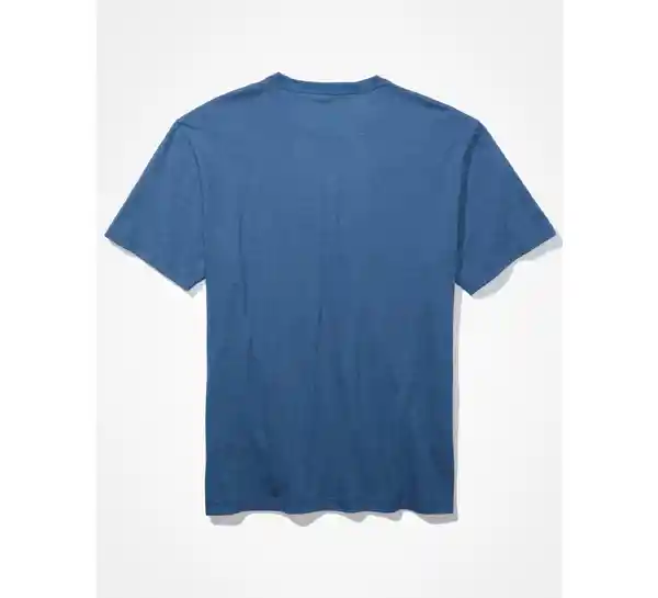 Camiseta Hombre Color Azul Talla SMALL American Eagle