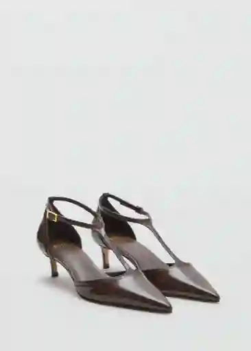 Zapatos Wider Khaki Talla 38 Mujer Mango