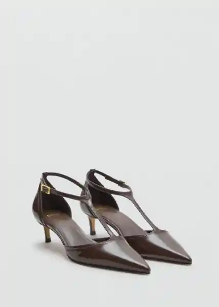 Zapatos Wider Khaki Talla 38 Mujer Mango