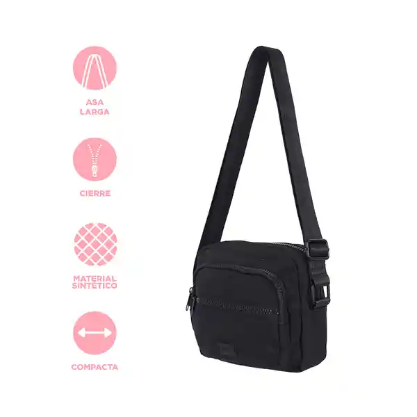 Bolso Crossbody Serie Neutral Style Negro Miniso