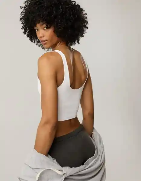 Top Aerie Blanco Talla: SMALL 1584100 American Eagle