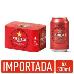 Estrella Damm Cerveza Lager en Lata 