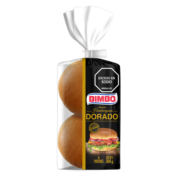 Bimbo Pan para Hamburguesa Dorado 4 x 90 g