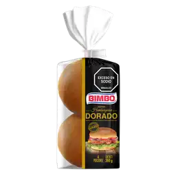 Bimbo Pan para Hamburguesa Dorado